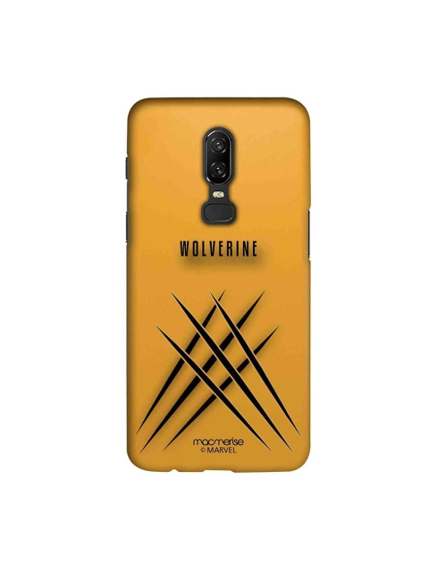

macmerise Yellow & Black Marvel Comics Minimalistic Wolverine Sublime OnePlus 6 Back Cover