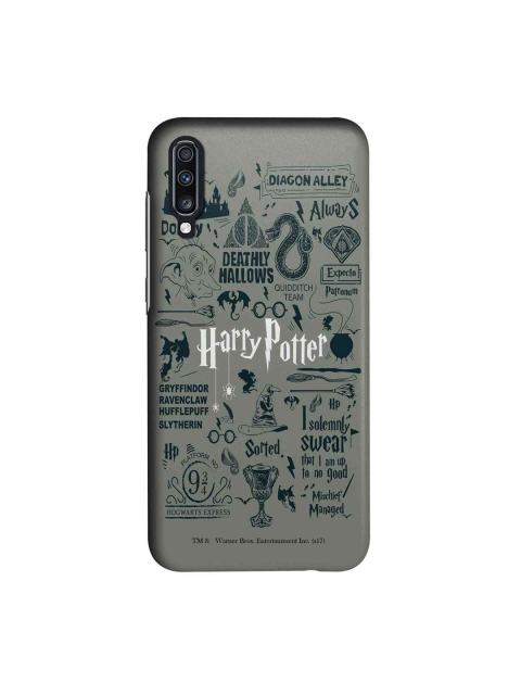 

macmerise Grey & Blue Harry Potter Infographic Sublime Samsung Galaxy A70 Case