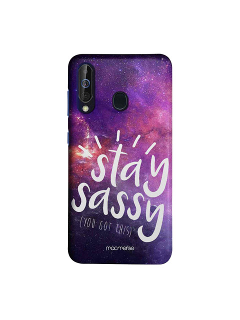 

macmerise Pink & Purple Stay Sassy Sublime Samsung Galaxy A60 Back Cover