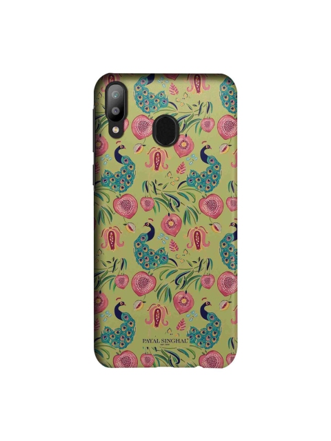 

macmerise Olive Green & Pink Payal Singhal Anaar & Mor Sublime Samsung Galaxy M20 Back Case