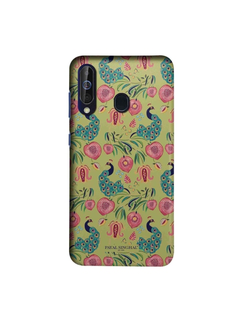 

macmerise Olive Green & Pink Payal Singhal Anaar & Mor Sublime Samsung Galaxy M40 Back Case