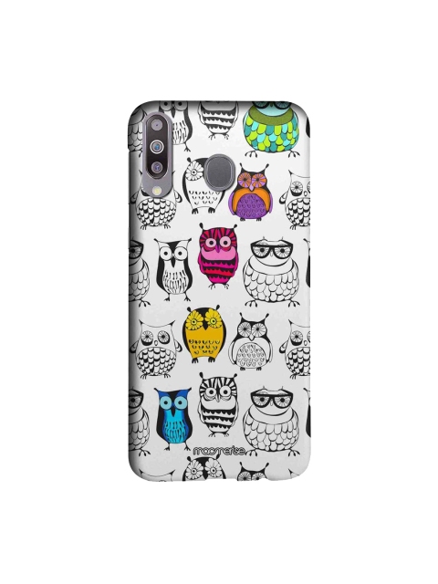 

macmerise White & Black Owl Art Sublime Samsung Galaxy M30 Back Case