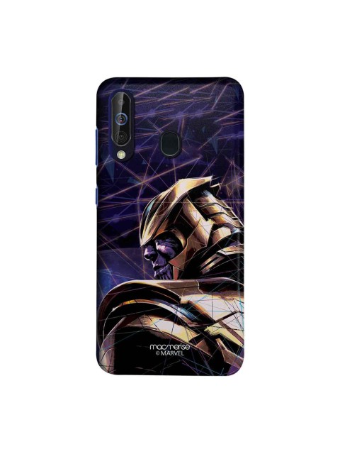 

macmerise Purple & Black Marvel Comics Thanos On Edge Sublime Samsung Galaxy M40 Back Case
