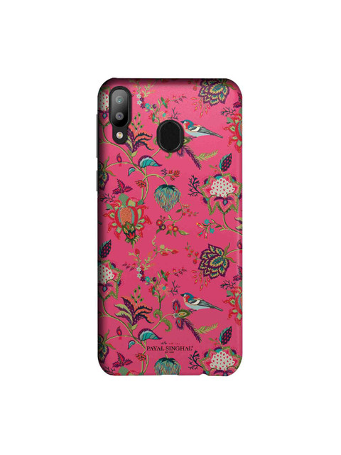 

macmerise Pink & Green Payal Singhal Chidiya Sublime Samsung Galaxy M20 Back Case