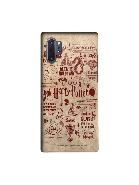 

macmerise Beige & Red Harry Potter Infographic Sublime Samsung Galaxy Note 10 Plus Back Case