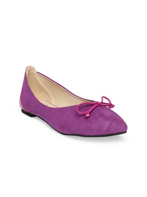 

red pout Women Purple Solid Ballerinas