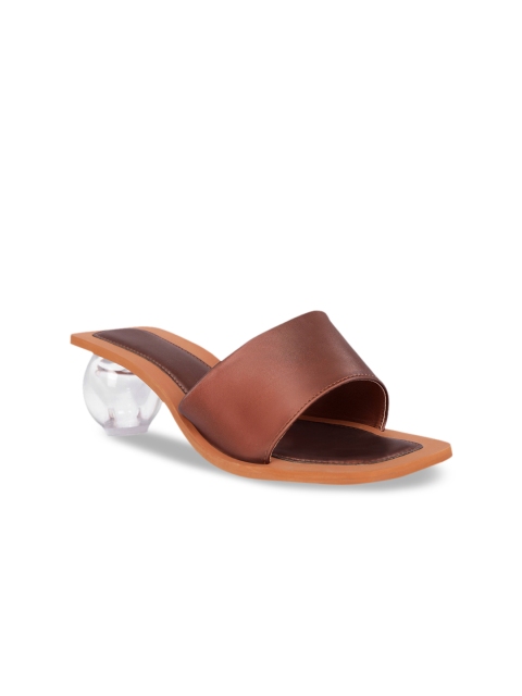 

Sole To Soul Women Bronze-Toned Solid Mules