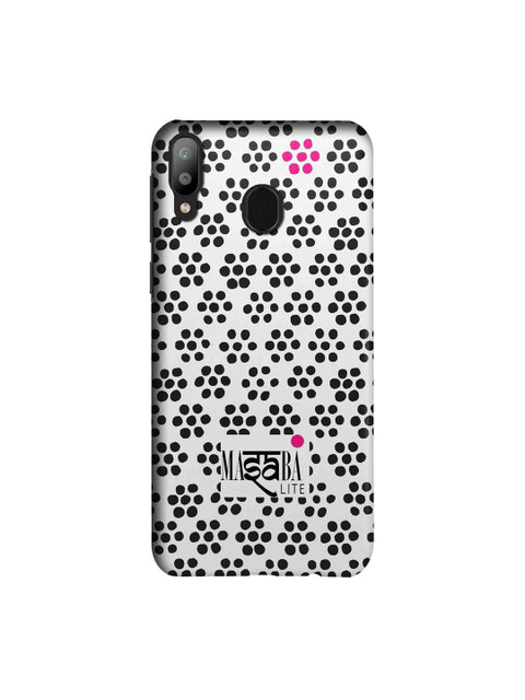 

macmerise Black & White Masaba Boondi Print Sublime Samsung Galaxy M20 Back Case