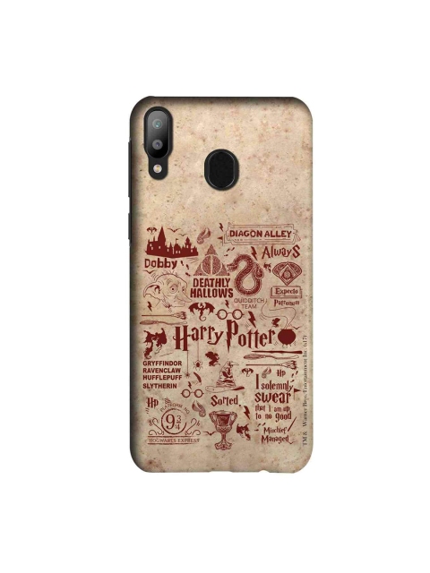 

macmerise Beige & Red Harry Potter Infographic Sublime Samsung Galaxy M20 Back Case