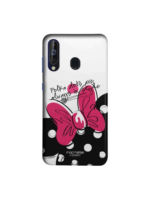

macmerise White & Black Disney Polka Minnie Sublime Samsung Galaxy A60 Back Cover