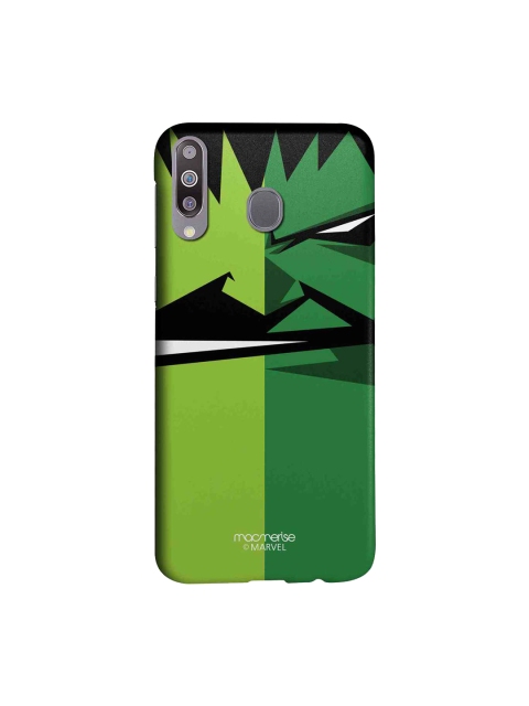 macmerise Green & Black Marvel Comics Face Focus Hulk Sublime Samsung Galaxy M30 Back Case