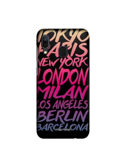 

macmerise Black & Pink Fashion Cities Printed Sublime Samsung Galaxy A30 Back Case