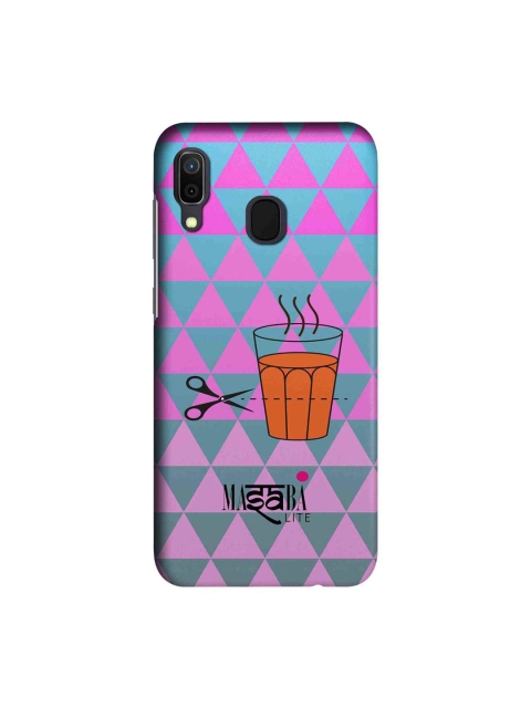 

macmerise Pink & Teal Blue Masaba Cutting Chai Sublime Samsung Galaxy A30 Back Case