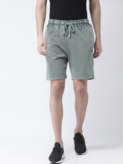 

Club York Men Green Solid Regular Fit Shorts