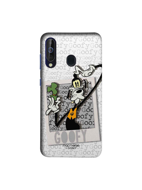 

macmerise White & Grey Disney Hello Mr Goofy Sublime Samsung Galaxy A60 Back Cover