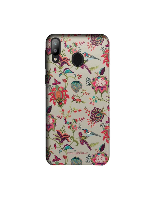 

macmerise Beige & Red Payal Singhal Chidiya Sublime Samsung Galaxy M20 Back Case