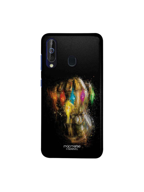 

macmerise Black & Gold-Toned Marvel comics Gauntlet Brushstrokes Sublime Samsung Galaxy A60 Back Case