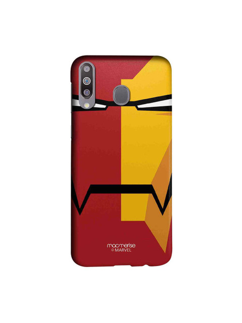 

macmerise Red & Yellow Marvel Comics Face Focus Ironman Sublime Samsung Galaxy M30 Back Case