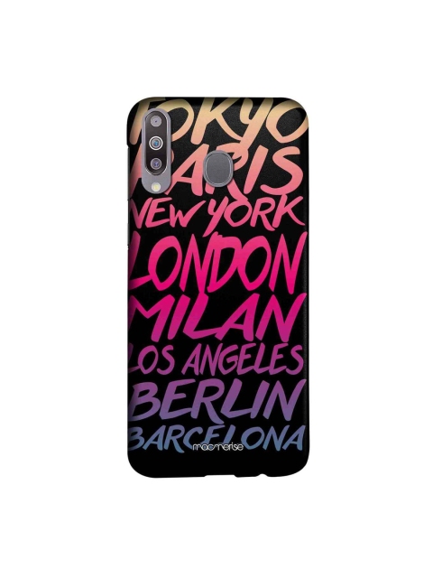 

macmerise Black & Pink Fashion Cities Printed Sublime Samsung Galaxy M30 Back Case