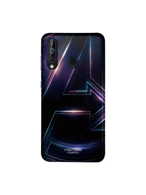 

macmerise Black & Blue Marvel Comics Infinity Logo Metallic Sublime Samsung Galaxy A60 Back Case