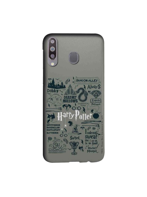

macmerise Grey & Green Harry Potter Infographic Samsung Galaxy M30 Back Case