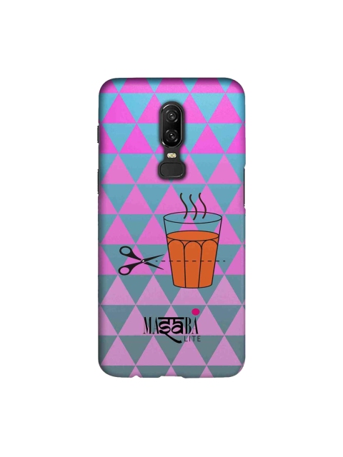 

macmerise Pink & Blue Masaba Lite Masaba Cutting Chai Sublime OnePlus 6 Back Cover