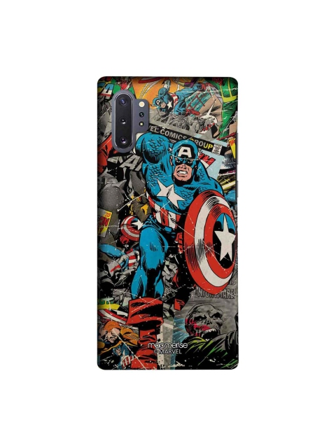

macmerise Multicoloured Marvel Comics Captain America Sublime Samsung Galaxy Note 10 Plus Back Case, Multi