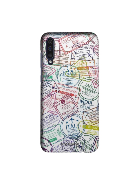 

macmerise Multicoloured Immigration Stamps Classic Sublime Samsung Galaxy A50 Back Case, Multi