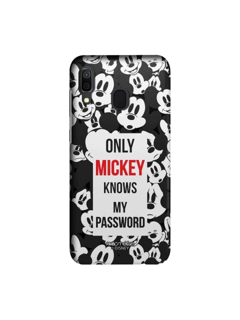 macmerise Black & White Mickey Mouse My Password Samsung Galaxy A30 Back Case