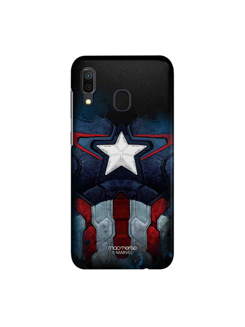 

macmerise Blue & Grey Marvel Comics Captain America Vintage Suit Sublime Samsung Galaxy A30 Back Case