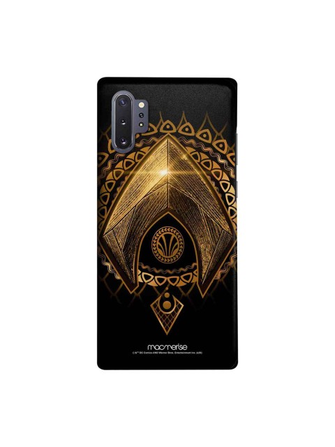 

macmerise Blue & Brown Aquaman Logo Samsung Galaxy Note 10 Plus Back Case, Black