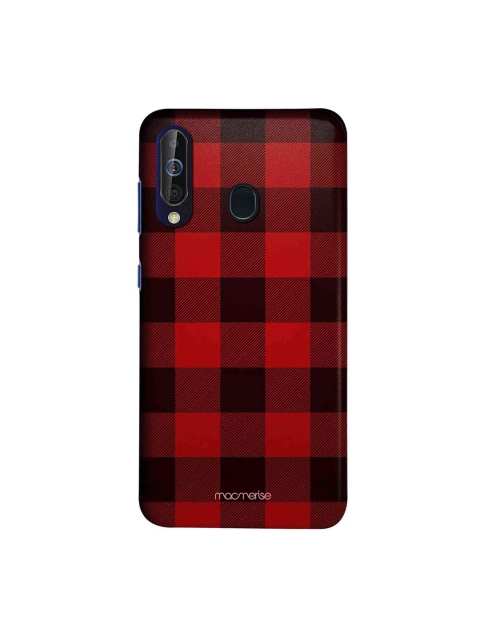 

macmerise Red & Black Checkmate Sublime Samsung Galaxy M40 Back Cover