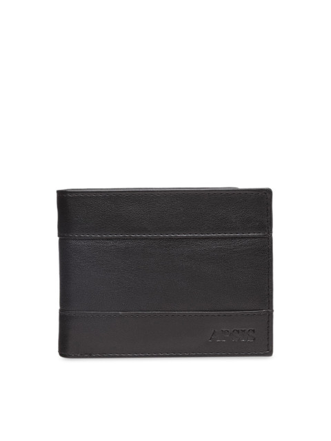 

Apsis Men Black Solid Two Fold Wallet