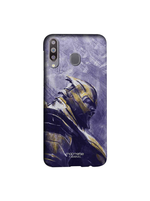 

macmerise Purple & Gold-Toned Marvel Comics Thanos Suited Up Sublime Samsung Galaxy M30 Back Case