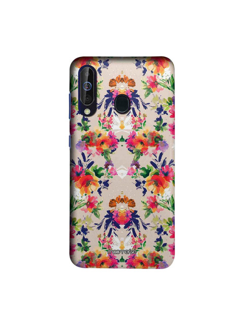 

macmerise Beige & Green Floral Symmetry Sublime Samsung Galaxy A60 Back Case