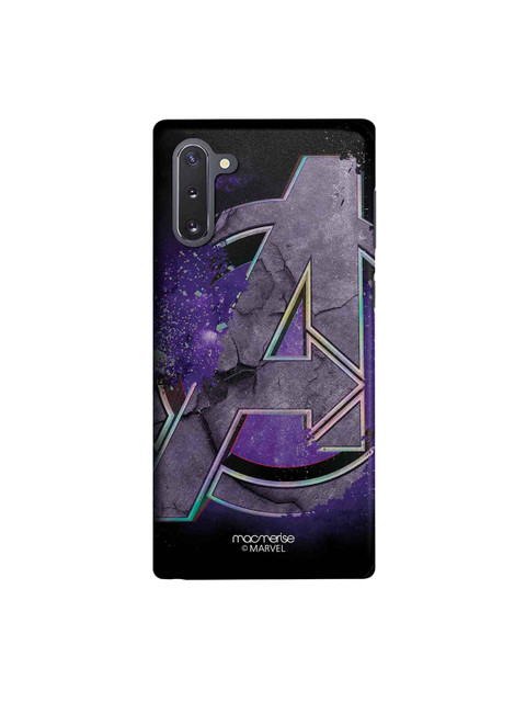 

macmerise Purple & Black Marvel Comics Endgame Logo Sublime Samsung Galaxy Note 10 Back Case
