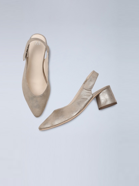

W Women Taupe Solid Mules