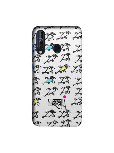 

macmerise White & Black Masaba Bird Print Sublime Samsung Galaxy A60 Back Case