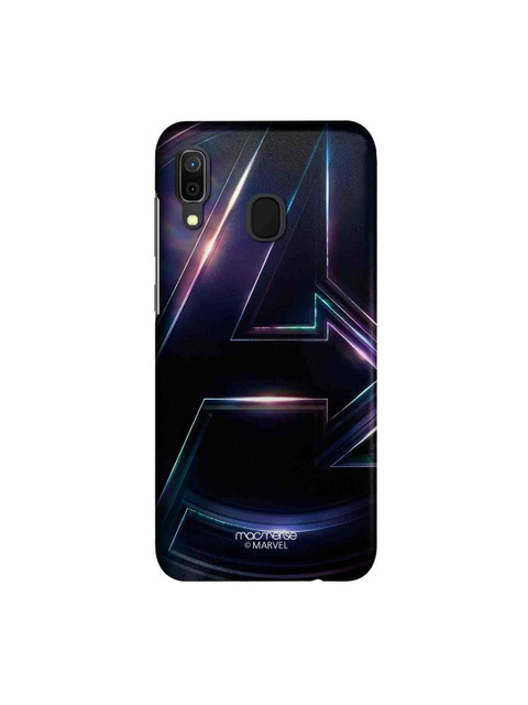 

macmerise Black & Blue Marvel Comics Infinity Logo Metallic Sublime Samsung Galaxy A30 Back Case