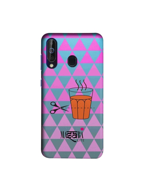 

macmerise Pink & Teal Blue Masaba Cutting Chai Sublime Samsung Galaxy A60 Back Case