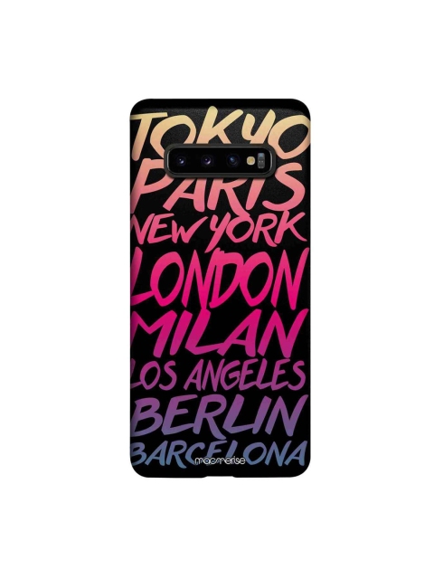 

macmerise Black & Pink Fashion Cities Printed Sublime Samsung Galaxy S10 Plus Back Case