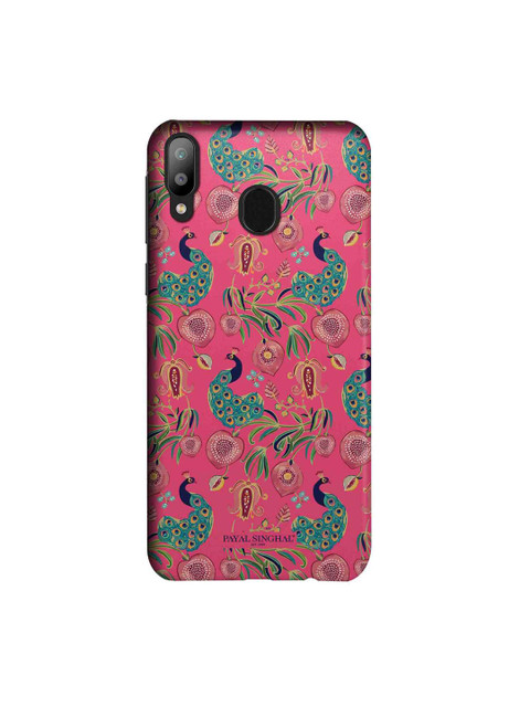 

macmerise Pink & Green Payal Singhal Anaar & Mor Sublime Samsung Galaxy M20 Back Case
