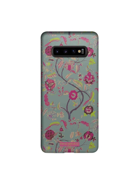 macmerise Grey & Pink Payal Singhal Chintz Print Sublime Samsung Galaxy S10 Plus Back Case