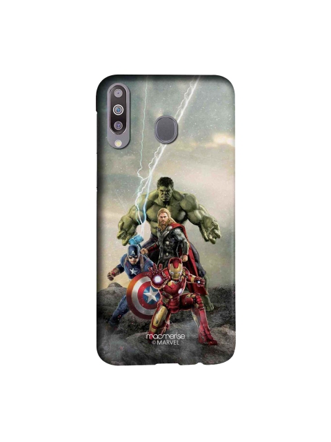 

macmerise Blue & Red Marvel Comics Time To Avenge Samsung Galaxy M30 Back Case