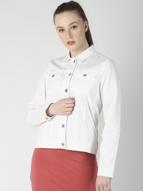 

Blue Saint Women White Solid Lightweight Tailored Jacket