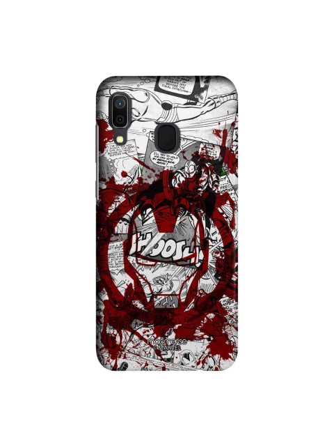 

macmerise White & Red Marvel Comics Splash Out Ironman Sublime Samsung Galaxy A30 Back Cover