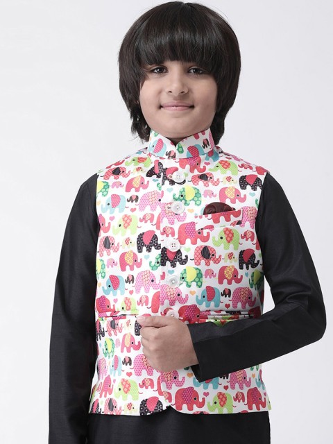 

Hangup Boys Multicoloured Printed Nehru Jacket, Multi