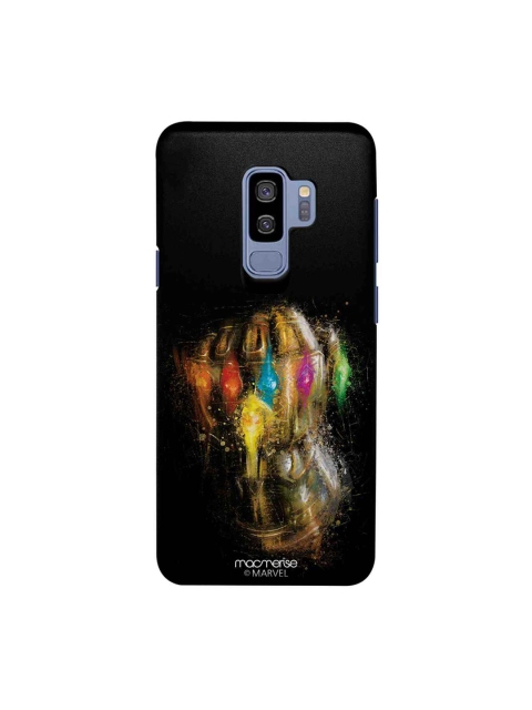 

macmerise Black & Gold-Toned Marvel Comics Gauntlet Brushstrokes Samsung Galaxy S9 Plus Back Cover