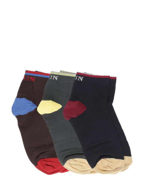 

Dollar Men Pack of 3 Assorted Ankle-Length Socks