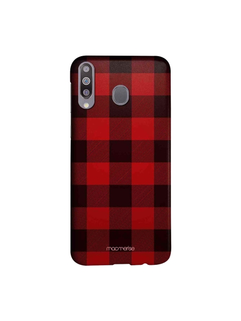 

macmerise Red & Black Checkmate Sublime Samsung Galaxy M30 Back Case